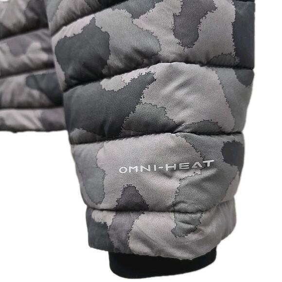 Columbia Womens Camo Powder Lite Hooded Jacket Sz 2XL Omni-heat Quilted Puffer - Picture 3 of 10